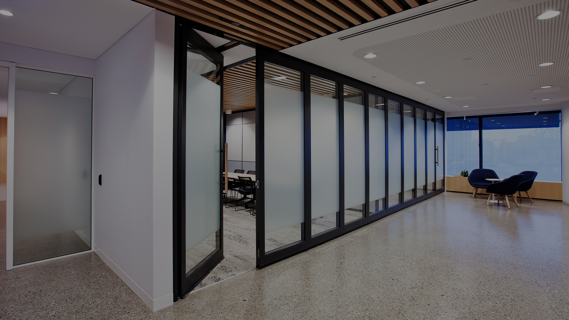 glazed operable walls