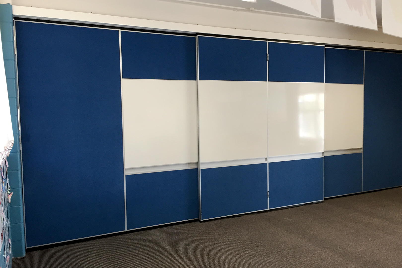 solid operable wall for school