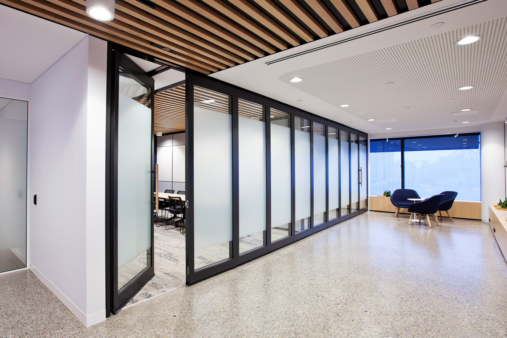 glazed acoustic operable wall