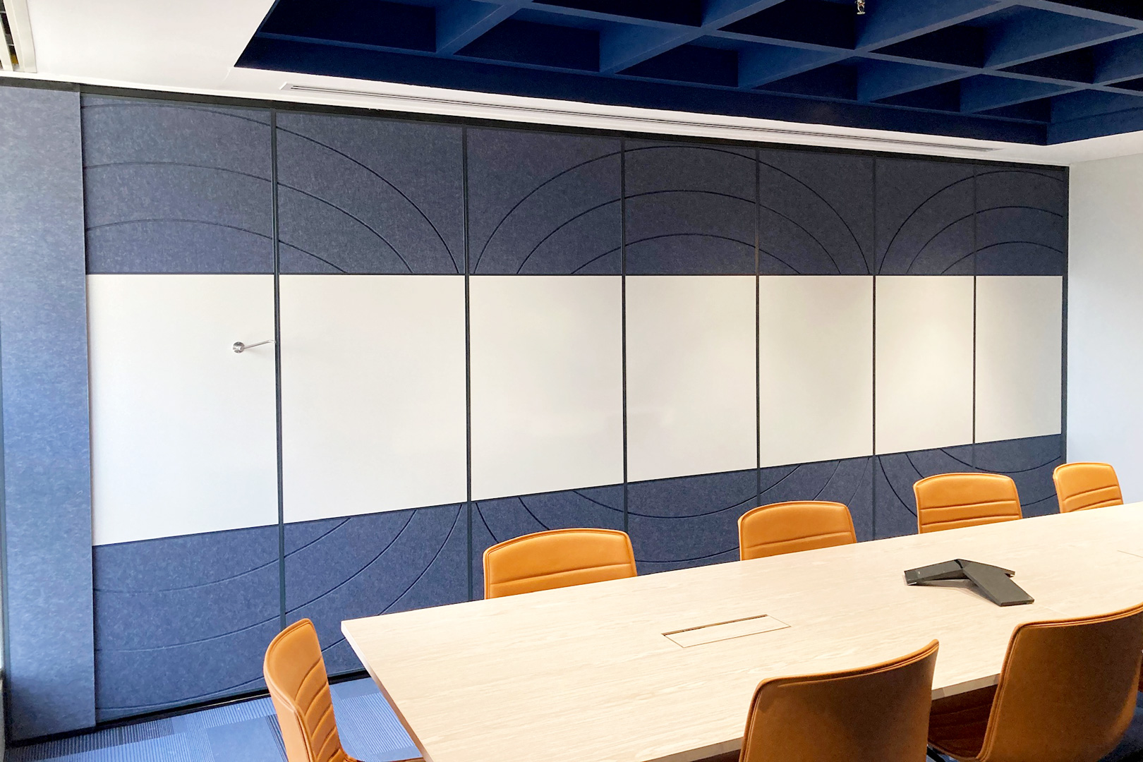 solid operable wall for internal fitout