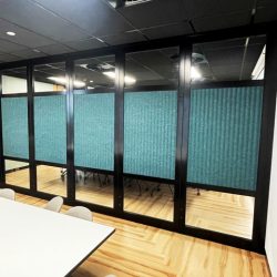 single glazed operable wall