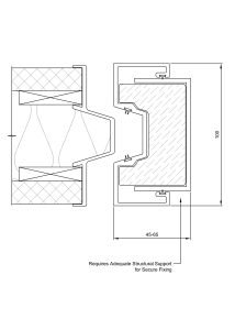 line drawing for adjustable jamb