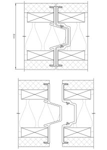 line drawing for overlay panel junction