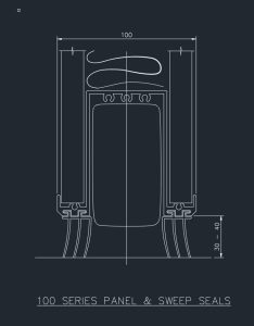 line drawing of a fixed bottom seal
