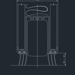line drawing of a fixed bottom seal