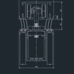 line drawing of a fixed top seal