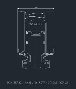 line drawing of a retractable bottoms seals